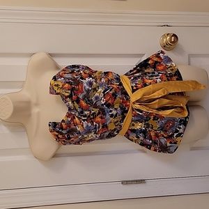 Porridge Size 8 Multicolor Strapless Top